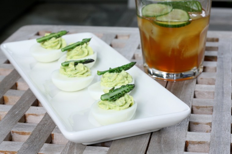 Asparagus Deviled Eggs
