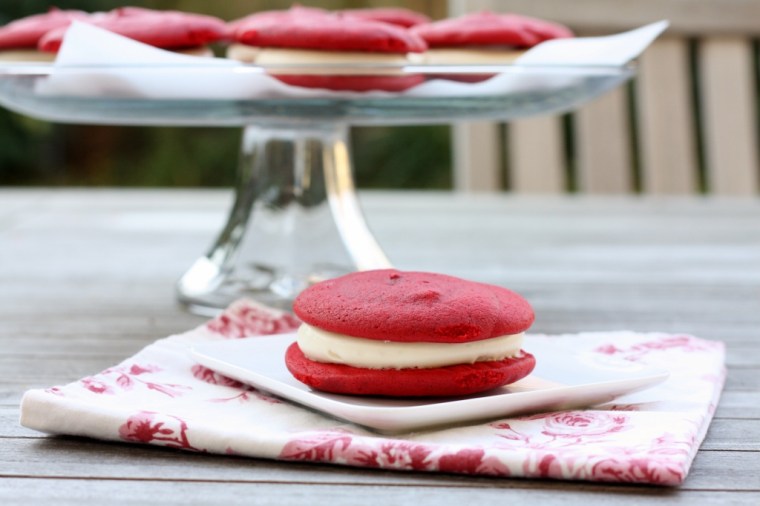 Red Velvet Whoopie Pies