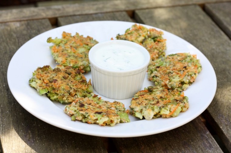 Crispy Broccoli-Carrot Fritters