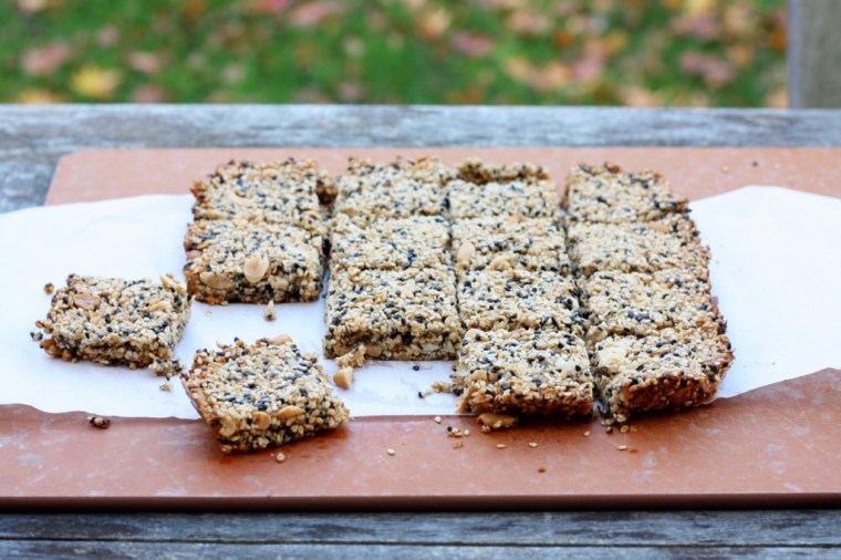 Sesame-Peanut Bars